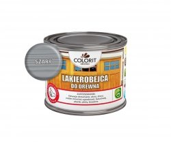 Colorit Lakierobejca Drewna 375ml SZARY szybkoschnąca satynowa farba do