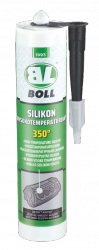 BOLL Silikon Wysokotemperaturowy 290ml CZARNY Bezoctanowy do 350 st. elastyczna