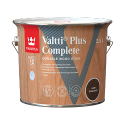 Tikkurila Lakierobejca 2,5L DARK ROSEWOOD palisander ciemny Valtti Plus Complete szybkoschnąca impregnująca