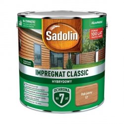 Sadolin Classic impregnat 2,5L DĄB JASNY 57 do drewna clasic Hybrydowy płotów altanek fasad