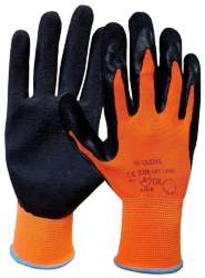 Rękawice ochronne robocze rozmiar 8 M powlekane lateksem o piankowej strukturze M-GLOVE