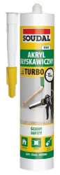 Silikon Akrylowy Błyskawiczny 280ml Biały Turbo Express Super Szybki Soudal
