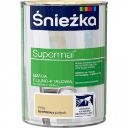 Śnieżka Olejna KREMOWA F575 0,8L Supermal farba olejno-ftalowa drewna metalu emalia połysk