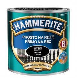 Hammerite Na Rdzę 0,25L CZARNY MAT hamerite farba czarna