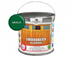 Colorit Lakierobejca Do Drewna 2,5L AKACJA ZIELONY szybkoschnąca satynowa farba wodna boazerii elewacji okien drzwi