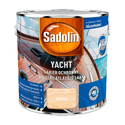 Sadolin Yacht lakier jachtowy 2,5L PÓŁMAT BEZBARWNY do drewna elastyczny zewnętrzny odporny