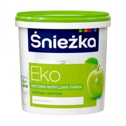 Śnieżka Eko Hipoalergiczna Emulsja 1L Biała Akrylowa biały farba Śnieżnobiała