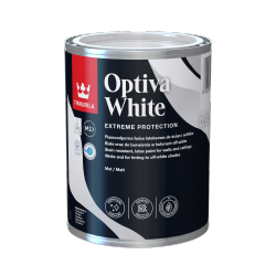 Tikkurila Optiva White 0,9L BIAŁA MAT plamoodporna optycznie powiększa pomieszczenia lateksowa farba do wnętrz ścian i sufitów