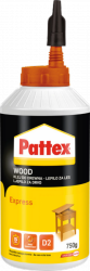 Pattex Express klej do drewna 750g BEZBARWNY szybkowiążący elastyczny montażowy do krawędzi