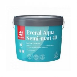 Tikkurila Everal Aqua 2,7L BIAŁA Semi Matt 40 półmat emalia akrylowa do wnętrz i na zewnątrz