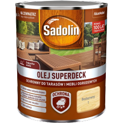 Sadolin Superdeck olej 0,75L BEZBARWNY 1 do drewna tarasów mebli ogrodowych mat
