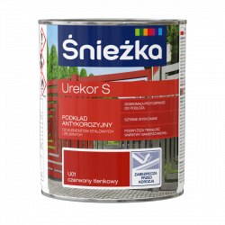 Śnieżka Urekor S 0,8L CZERWONY TLENKOWY unikor minia podkład antykorozyjny farba przeciw rdzy czerwona