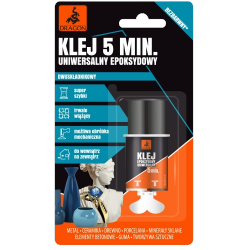 Klej Epoksydowy Mocny Dwuskładnikowy BEZBARWNY 2x3ml wodoodporny Dragon uniwersalny