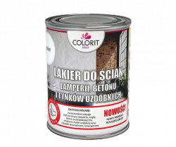 Lakier do ścian betonu lamperyjny 0,75L PÓŁMAT tynków ozdobnych mozaiki cegły Colorit