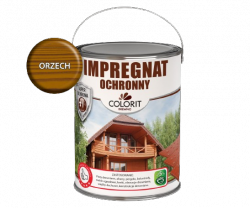 Colorit Impregnat Szybkoschnący 4,5L ORZECH do drewna Ochronny wodny płotów altanek