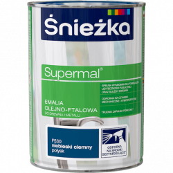 Śnieżka Olejna NIEBIESKI CIEMNY F530 0,8L Supermal farba olejno-ftalowa drewna metalu emalia połysk