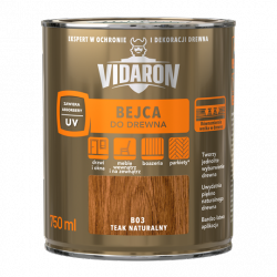 Vidaron Bejca 0,75L B03 Teak Naturalny tik tek do drewna rozpuszczalnikowa imitacji na szkle metalu