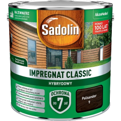 Sadolin Classic impregnat 2,5L PALISANDER 9 do drewna clasic Hybrydowy płotów altanek fasad