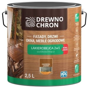 Drewnochron 2w1 Lakierobejca ORZECH JASNY 2,5L drewna do