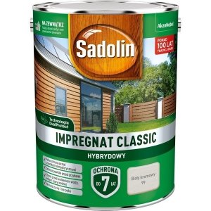 Sadolin Classic impregnat 4,5L BIAŁY KREMOWY 99 drewna clasic