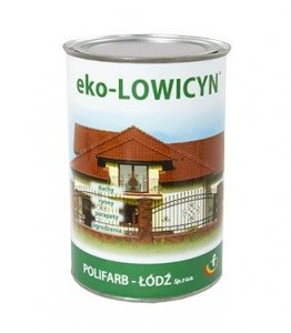 EKO-Lowicyn 5L RAL8017 BRĄZ-OWY Czekoladowy PÓŁMAT farba na dach Polifarb-Łódź