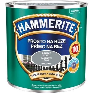 Hammerite Na Rdzę 0,25L SZARY RAL7042 PÓŁMAT hamerite farba
