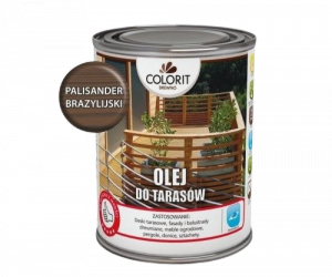 Colorit Olej Do Drewna Tarasów 0,75L PALISANDER BRAZYLIJSKI 750ml mebli ogrodowych desek tarasowych