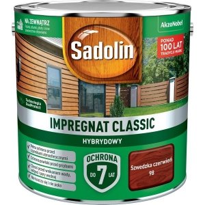 Sadolin Classic impregnat 2,5L SZWEDZKA CZERWIEŃ 98 drewna clasic