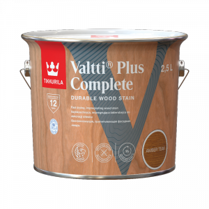 Tikkurila Lakierobejca 2,5L AMBER TEAK tik tek Valtti Plus Complete szybkoschnąca impregnująca