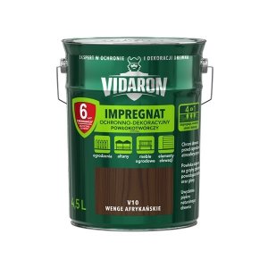 Vidaron Impregnat 4,5L V10 Wenge Afrykańskie do drewna powłokotwórczy ochronny ogrodzeń altan elewacji ochronny