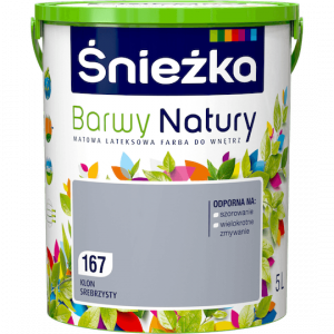 Śnieżka Barwy Natury 5L Klon Srebrzysty 167 mat farba do wnętrz ścian sufitów emulsja