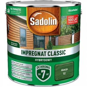 Sadolin Classic impregnat 2,5L AKACJA 52 do drewna clasic Hybrydowy płotów altanek fasad