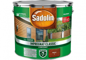 Sadolin Classic impregnat 9L MAHOŃ 7 do drewna clasic Hybrydowy płotów altanek fasad