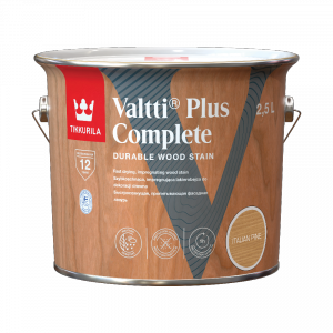 Tikkurila Lakierobejca 2,5L ITALIAN PINE sosna pinia Valtti Plus Complete szybkoschnąca impregnująca