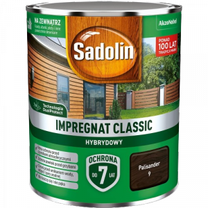 Sadolin Classic impregnat 0,75L PALISANDER 9 do drewna clasic Hybrydowy płotów altanek fasad