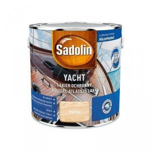 Sadolin Yacht lakier jachtowy 2,5L PÓŁMAT BEZBARWNY do drewna elastyczny zewnętrzny odporny 