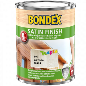 Bondex Satin Finish lakierobejca 0,75L BRZOZA BIAŁA ekstremalnie odporna na warunki atmosferyczne