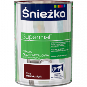 Śnieżka Olejna MAHOŃ F545 0,8L Supermal farba olejno-ftalowa drewna metalu emalia połysk