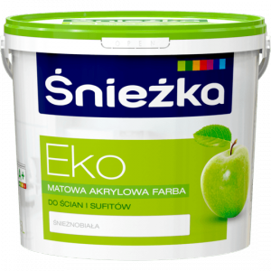 Śnieżka Eko Hipoalergiczna Emulsja 5L Biała Akrylowa biały farba Śnieżnobiała