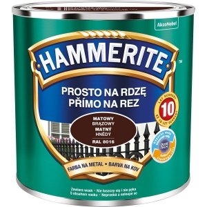 Hammerite Na Rdzę 0,25L BRĄZ-OWY RAL8016 MAT hamerite farba