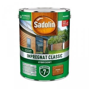 Sadolin Classic impregnat 4,5L PINIOWY PINIA 2 do drewna clasic Hybrydowy płotów altanek fasad