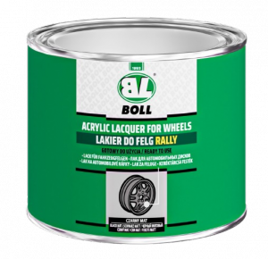 BOLL Lakier Felg CZARNY MAT 0,5L kół samochodowych do metalu drewna plastiku gipsu
