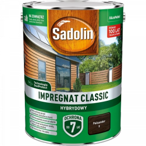 Sadolin Classic impregnat 4,5L PALISANDER 9 do drewna clasic Hybrydowy płotów altanek fasad