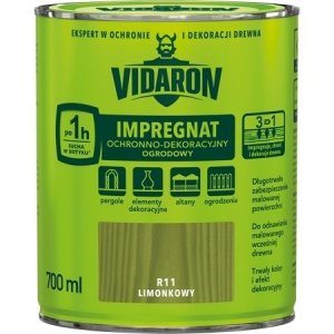 Vidaron Impregnat OGRODOWY 0,7L R11 Limonkowy do drewna Ochronno-Dekoracyjny
