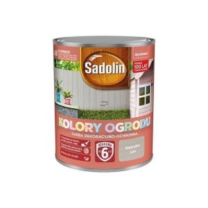 Farba na drewno ceramikę kamień cegły 0,7L LEN NATURALNY Kolory Ogrodu Sadolin