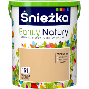 Śnieżka Barwy Natury 5L Słoneczne Wzgórze 161 mat farba do wnętrz ścian sufitów emulsja
