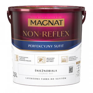MAGNAT Non-Reflex 2,5L Farba Biała antyrefleksyjna do sufitów biały