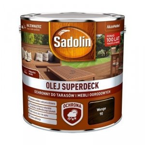 Sadolin Superdeck olej 2,5L WENGE 90 do drewna tarasów mebli ogrodowych mat