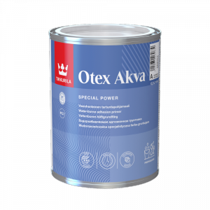 Tikkurila Otex Akva 0,9L GRUNT szkła ceramiki płytek podkład na trudne podłoża wodorozcieńczalna farba podkładowa