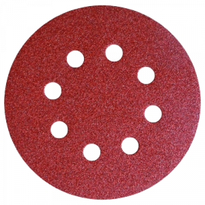 Krążek papier ścierny rzep 125mm 8 otw. gr.36 KLINGSPOR PS 18 EK samoprzylepny